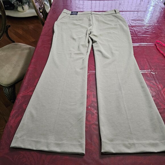 Simply Vera Vera Wang Beige Women's Flare Pants - Picture 4 of 12